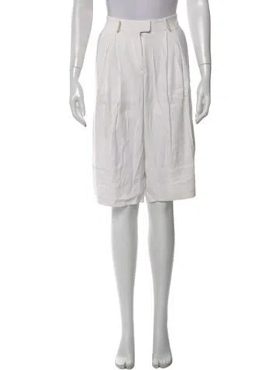 Pre-owned Veronica Beard Knee-length Shorts In White