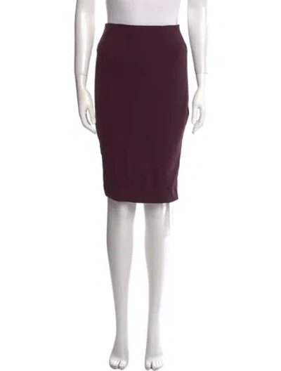 Pre-owned Veronica Beard Knee-length Skirt In Burgundy