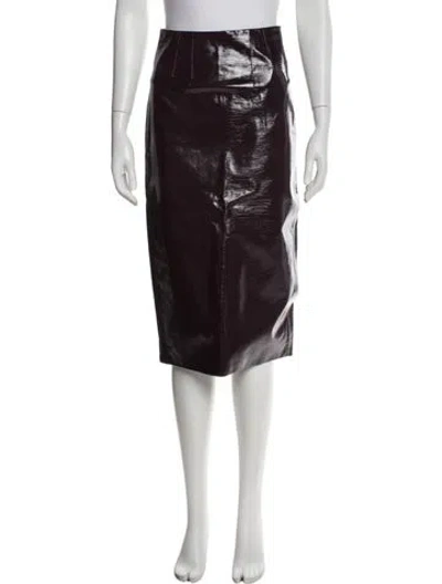 Pre-owned Veronica Beard Knee-length Skirt In Burgundy