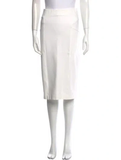 Pre-owned Veronica Beard Knee-length Skirt In White