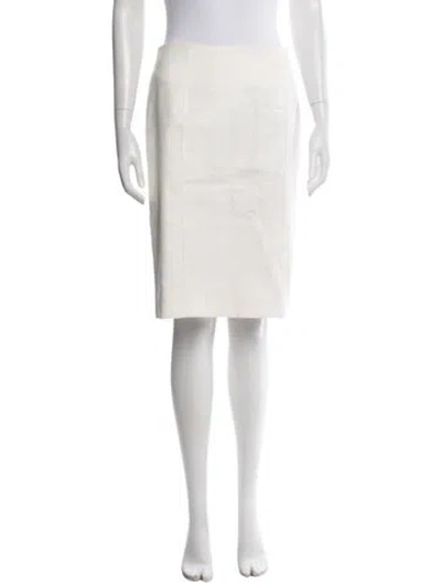 Pre-owned Veronica Beard Knee-length Skirt In White