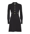 Veronica Beard Lauper Long-sleeve Ribbed Mini Dress In Black