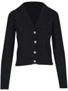 Veronica Beard Solene Cashmere Cardigan In Black