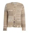 Veronica Beard Womens Desert Khaki Multi Sariyah Fringed-trims Cotton-blend Jacket In Brown