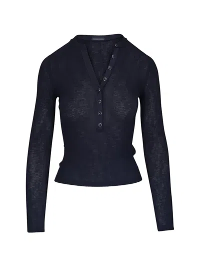 Veronica Beard Knitted Top In Blue