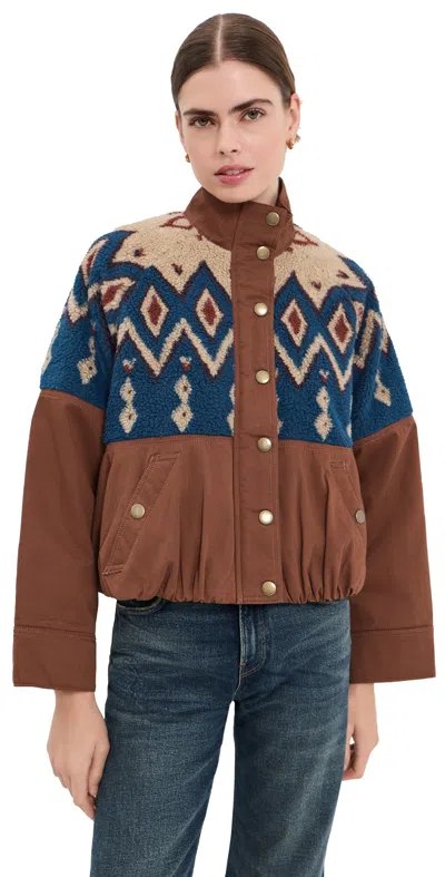Veronica Beard Knoll Jacket Deep Ochre In Multi