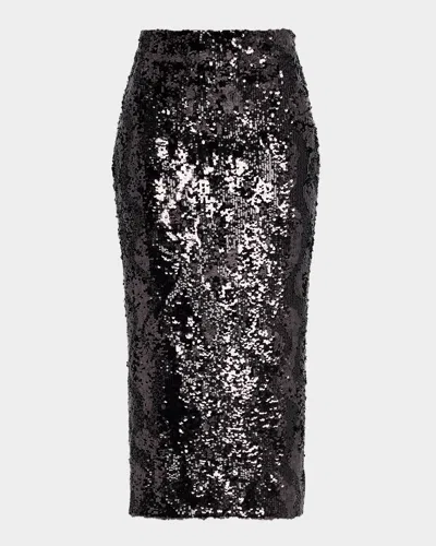 VERONICA BEARD KOA SEQUINED MIDI SKIRT