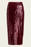 Veronica Beard Koa Sequined Stretch-jersey Midi Pencil Skirt