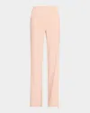 Veronica Beard Komi Linen Pants In Pink Shell