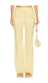 Veronica Beard Komi Wide-leg Pant In Chamomile In Neutral