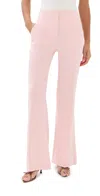 Veronica Beard Komi Linen Pants In Pink Shell