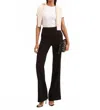 Veronica Beard Komi Stretch-linen Wide-leg Pant In Black In Black