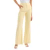 Veronica Beard Komi Wide-leg Pant In Chamomile In Yellow