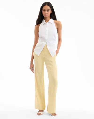 Veronica Beard Komi Wide-leg Pant In Yellow