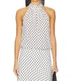 Veronica Beard Kovi Top In Ecru/navy In Multi