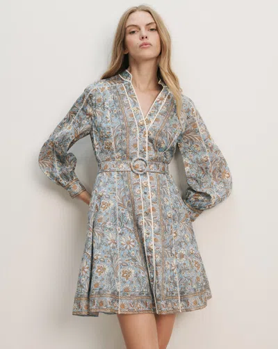 VERONICA BEARD KUMAR BELTED MINI DRESS
