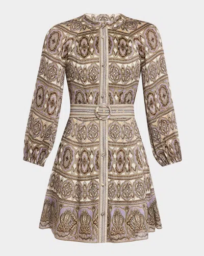 VERONICA BEARD KUMAR BELTED MINI DRESS