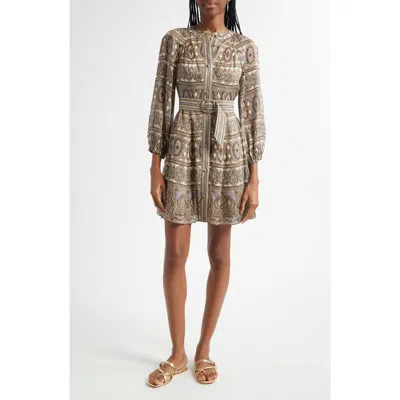 VERONICA BEARD VERONICA BEARD KUMAR PAISLEY LINEN & SILK DRESS