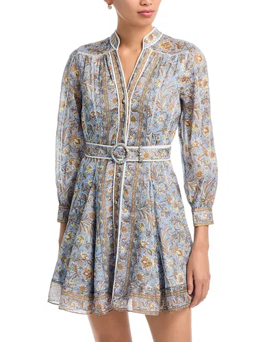 Veronica Beard Kumar Belted Mini Dress In Multi