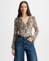 Veronica Beard Kyrie Ruffled Paisley-print Silk-georgette Blouse In Brown