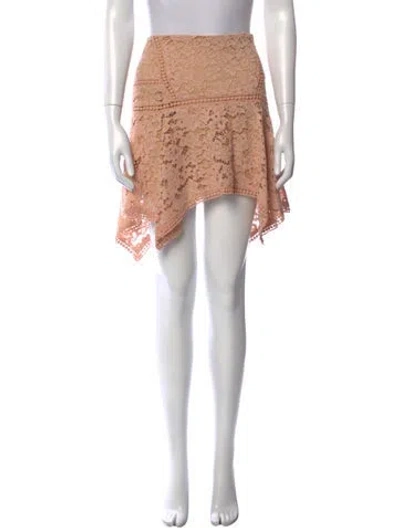 Pre-owned Veronica Beard Lace Knee-length Skirt In Neutral
