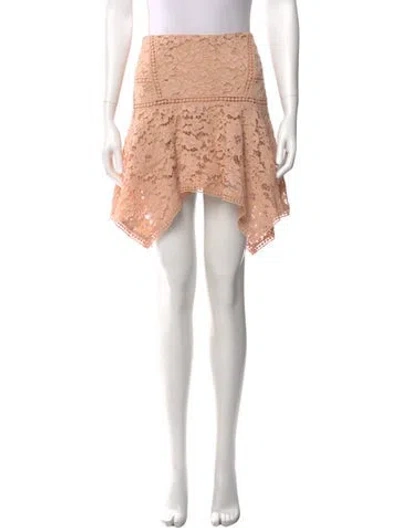 Pre-owned Veronica Beard Lace Pattern Knee-length Skirt In Neutral