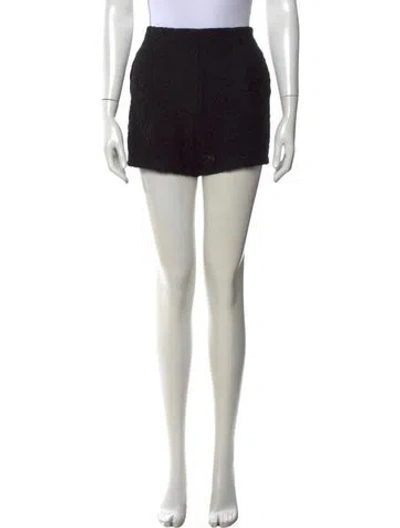 Pre-owned Veronica Beard Lace Pattern Mini Shorts W/ Tags In Black