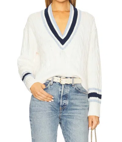 Veronica Beard Lachlen Pullover In Off-white