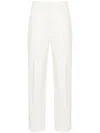 Veronica Beard Lagarde Tapered Trousers In Neutrals