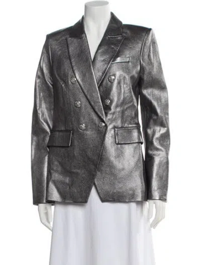 Pre-owned Veronica Beard Lamb Leather Blazer W/ Tags