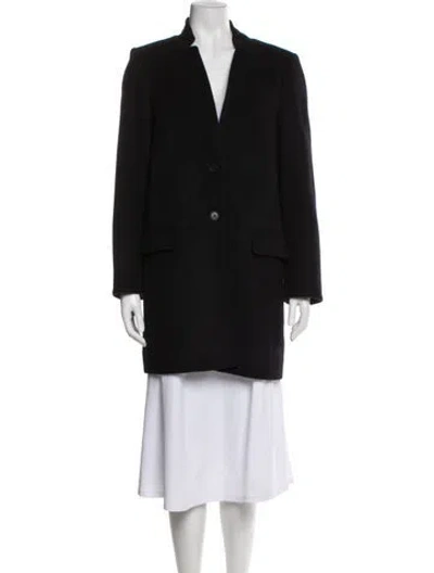 Pre-owned Veronica Beard Lambswool Coat In Black