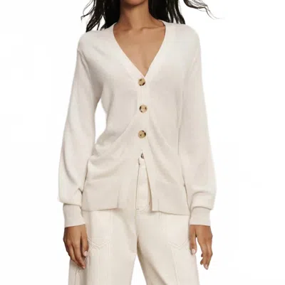 Veronica Beard Lamotte Cashmere Cardigan In Ivory In Neutral