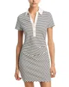 Veronica Beard Lanier Striped Minidress In Multi