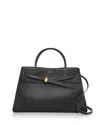 Veronica Beard Large Dash Leather Tote In Black