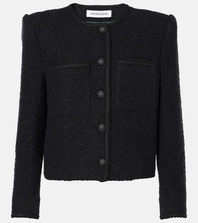 Veronica Beard Lars Cotton-blend Jacket In Black
