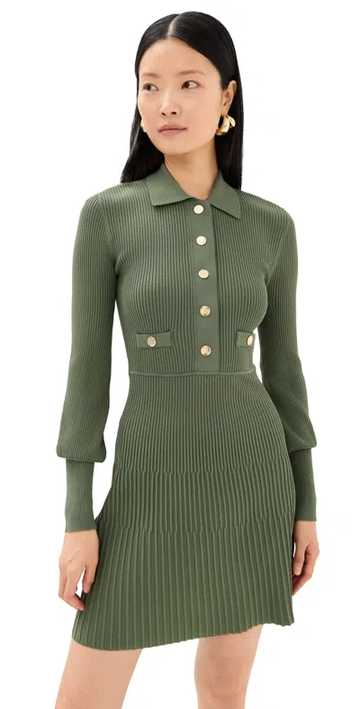 Veronica Beard Lauper Dress Stone Army
