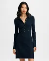 Veronica Beard Lauper Knit Mini Dress In Black