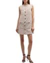 Veronica Beard Laurel Sleeveless Tweed Mini Dress In Multi