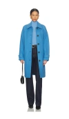 Veronica Beard Laurent Wool Blend Dickey Coat In Blue