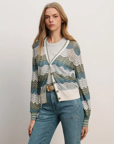 Veronica Beard Laurinor Linen-blend Cardigan