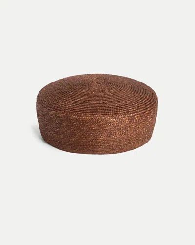 Veronica Beard Le Jeanne Raffia Hat In Brown