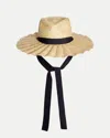 Veronica Beard Le Rita Straw Hat In Tan