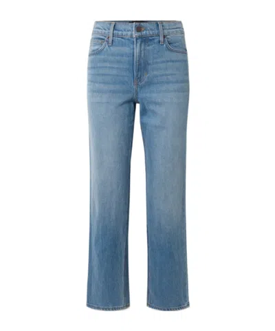 Veronica Beard Leah Mid-rise Straight-leg Jeans In Blue