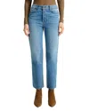 Veronica Beard Leah Mid Rise Straight Jeans In Lakeshore In Blue