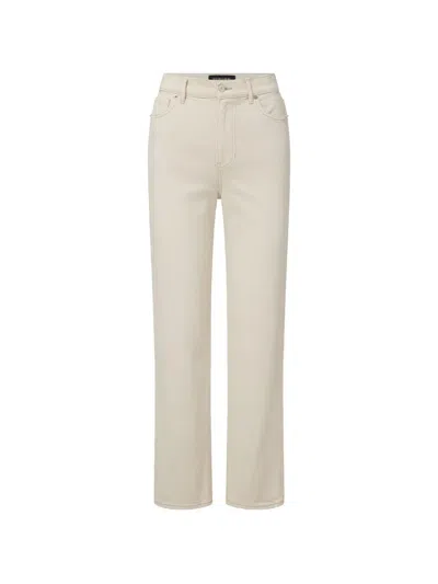 Veronica Beard Leah Straight Jeans In Neutral