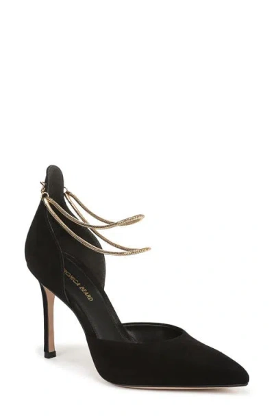 Veronica Beard Leandra Ankle Strap Pump In Black