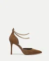 Veronica Beard Leandra Chain Pump In Brown