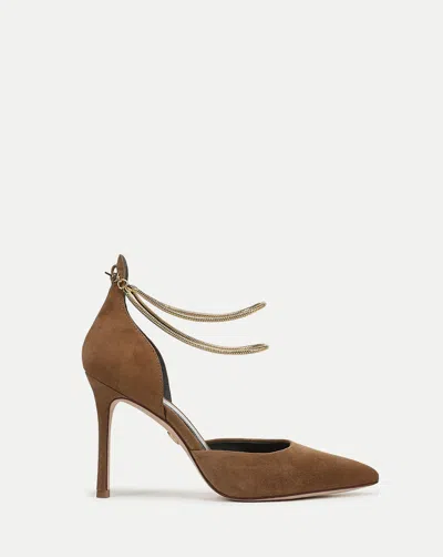 Veronica Beard Leandra Chain Pump In Brown