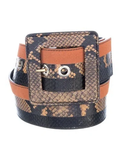 Pre-owned Veronica Beard Leather Belt In Brown