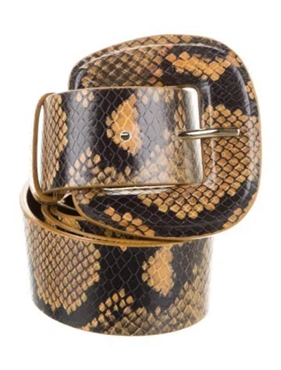 Pre-owned Veronica Beard Leather Belt In Neutral